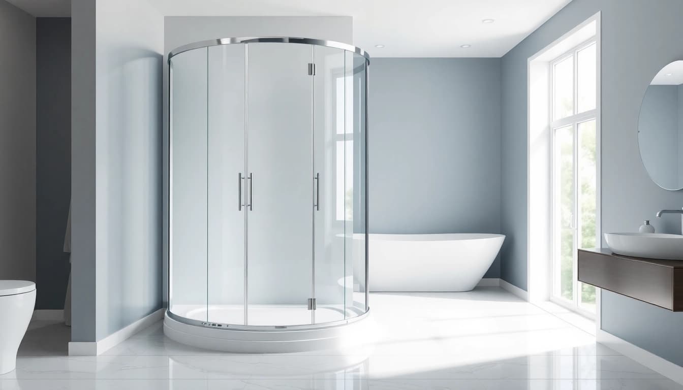 Duschkabine 80x80 eckeinstieg mit stilvollem Design in einem modernen Badezimmer