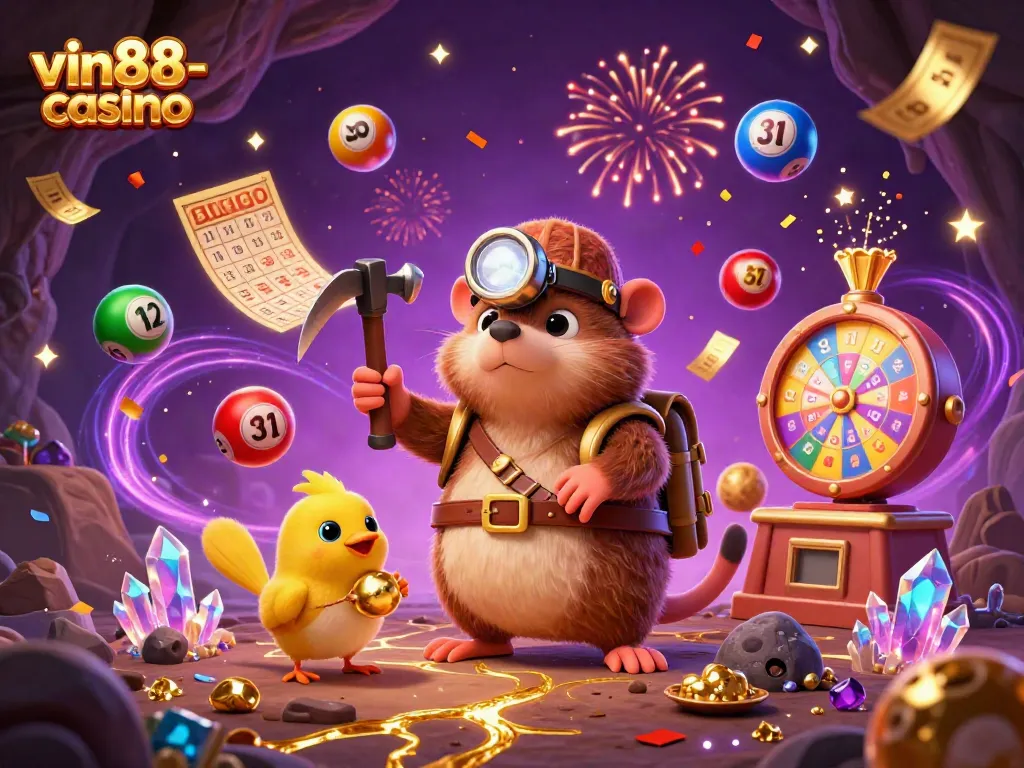 Experience thrilling gaming with vin88-casino in this vibrant scene full of rewards and excitement.