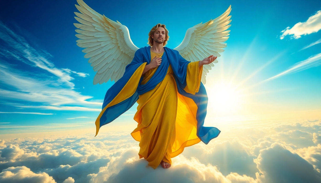 Erzengel Gabriel als majestätische Engelgestalt in strahlendem Licht erleben.