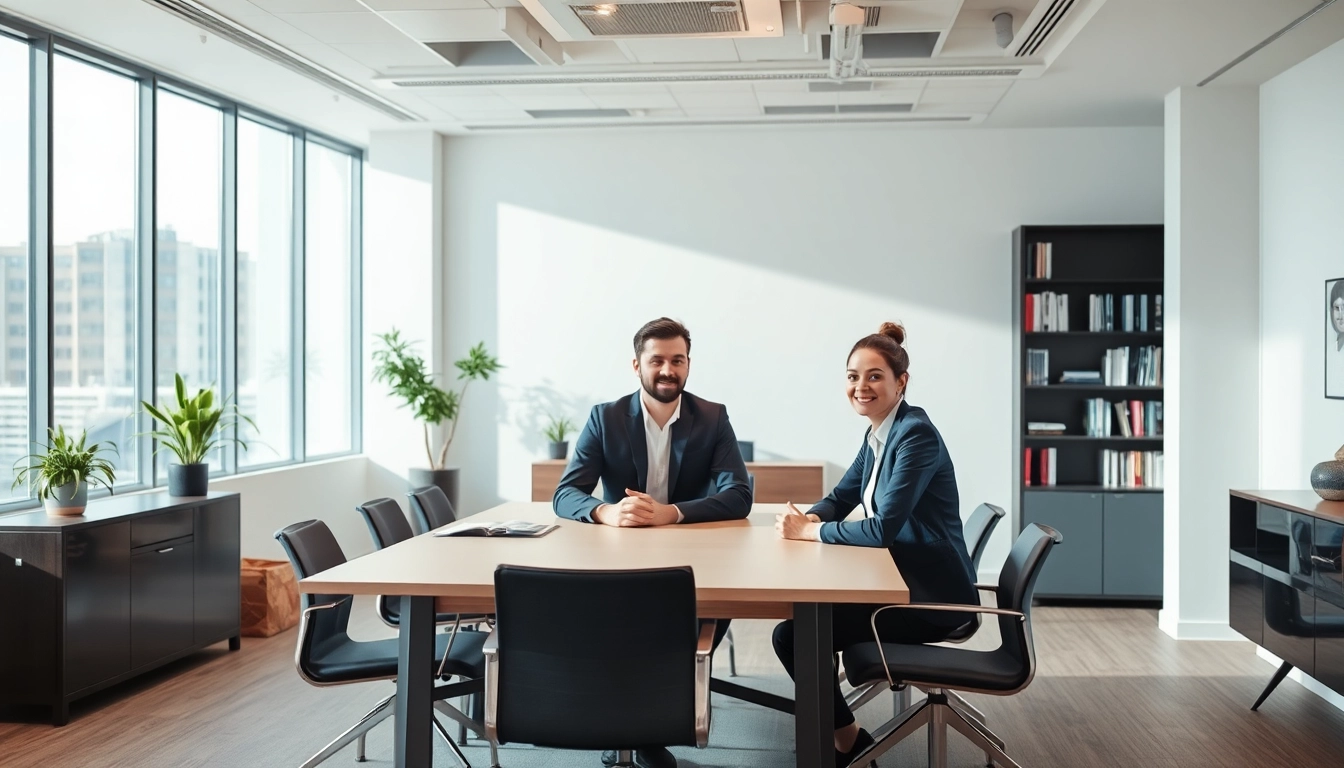 Professionelle Besprechung im modernen Büro eines Headhunter Düsseldorf.