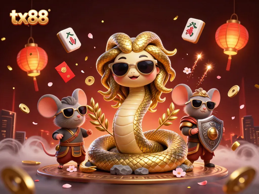 Experience thrilling casino adventures with tx88 in a vibrant, playful casino scene.