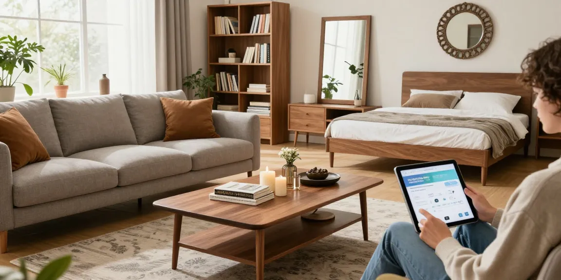 Gemütliches Wohnzimmer mit stilvollen Möbeloptionen für möbel online kaufen, natürlichem Licht und dekorativen Akzenten.