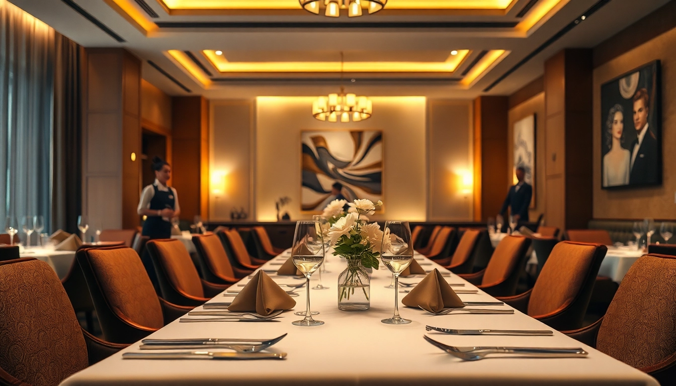 Headhunter Gastronomie präsentiert ein elegantes Restaurant, ideal für geschulten Service und Gästeerfahrung.