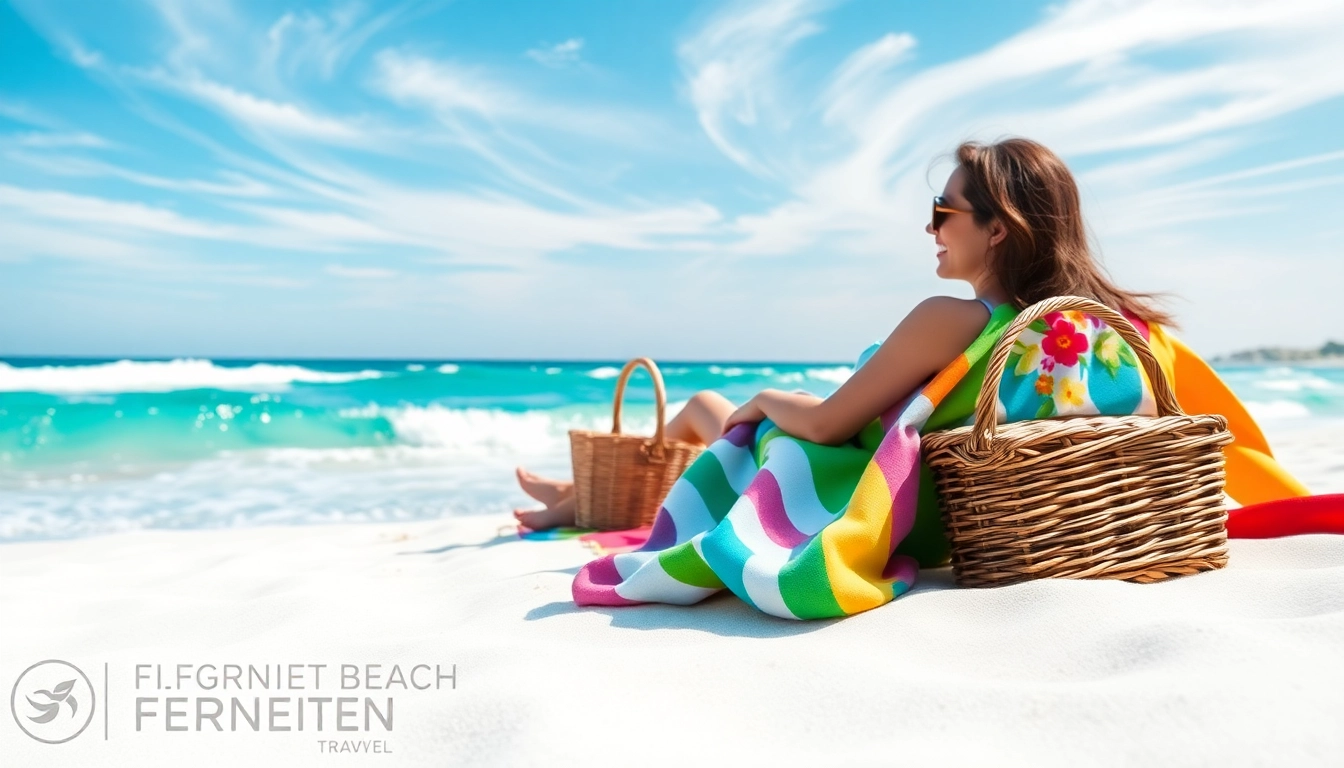 Genießen Sie entspannte Fernreisen an einem traumhaften Strand mit Sonnenschein.