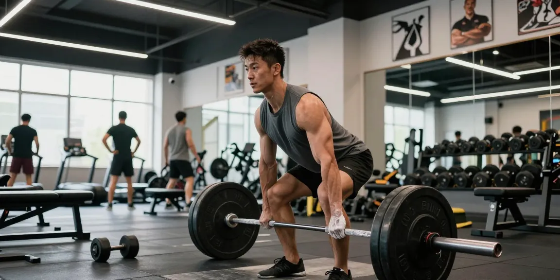 Anabolika Shop Deutschland zeigt einen engagierten Bodybuilder, der Gewichte in einer lebhaften Fitnessumgebung hebt und das Engagement für Fitness hervorhebt.