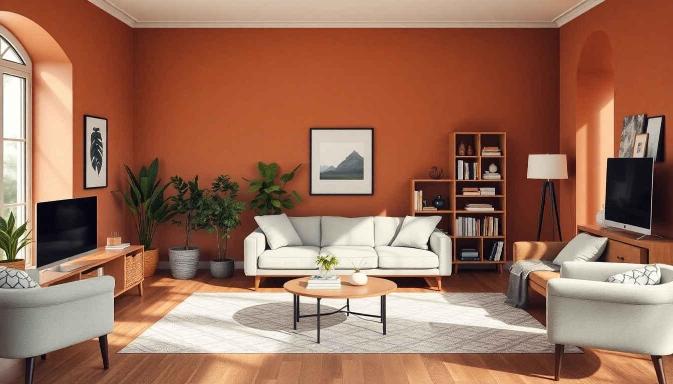 Gestalte ein Wohnzimmer mit harmonischer Ruhe und maximaler Gemütlichkeit durch kreative Raumgestaltung mit modernem Flair.