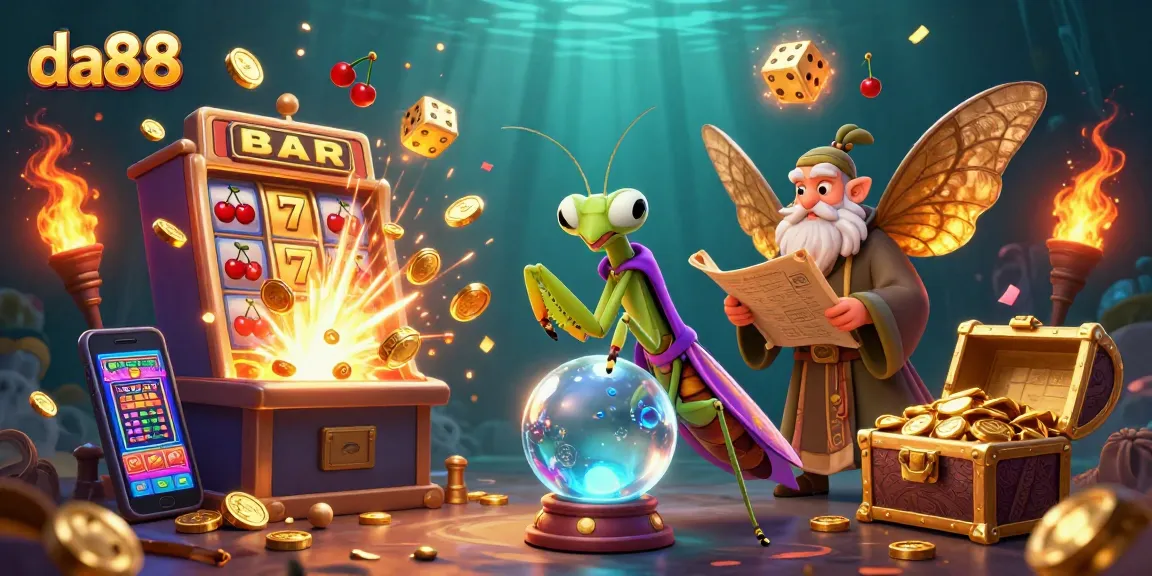 Witness the engaging da88 casino scene with vibrant characters and thrilling gaming elements, illustrating rich casino action.
