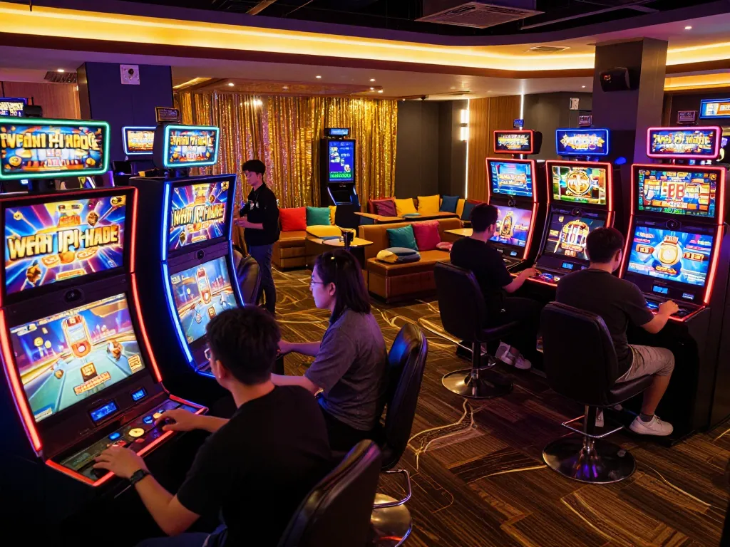 Các người chơi câu lạc bộ B52 tận hưởng những máy slot sôi động với gameplay thú vị trong một không gian sang trọng.
