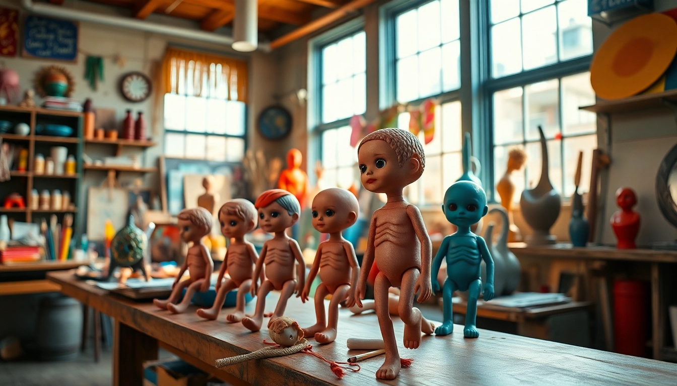Gestalten Sie Ihre kreativen Projekte mit Gutdolls in einem inspirierenden Kunststudio.