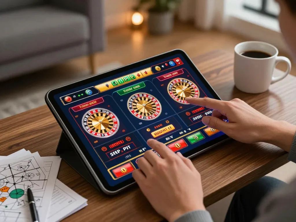 Trải nghiệm gameplay hấp dẫn trên máy tính bảng Rik vip, trưng bày các trò chơi casino tương tác trong một không gian ấm cúng tại nhà