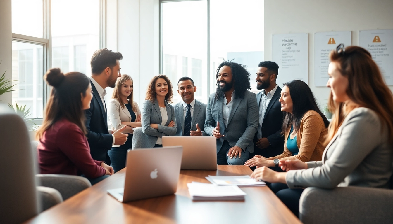 Headhunter Schweiz führt Interviews in einem modernen Büro, das Engagement zeigt.