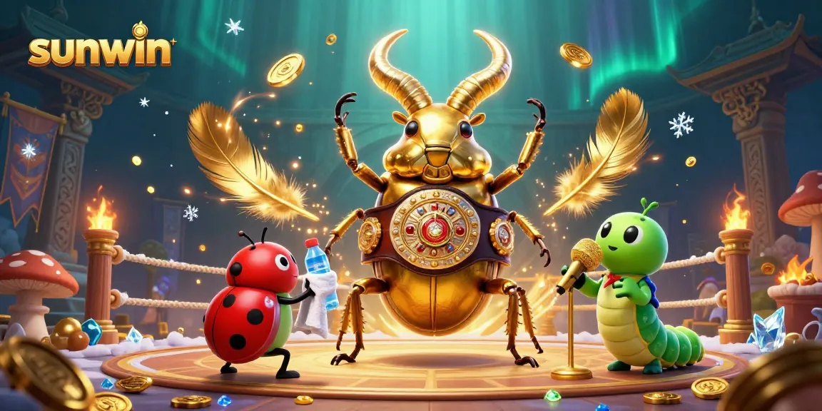 bet on the sunwin showdown featuring vibrant 3D characters in a casino arena