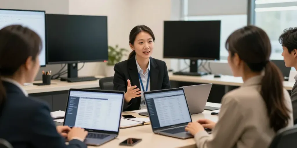 Hochwertige Immobilienberatung durch professionellen Immobilienmakler Freiburg in modernem Büro.